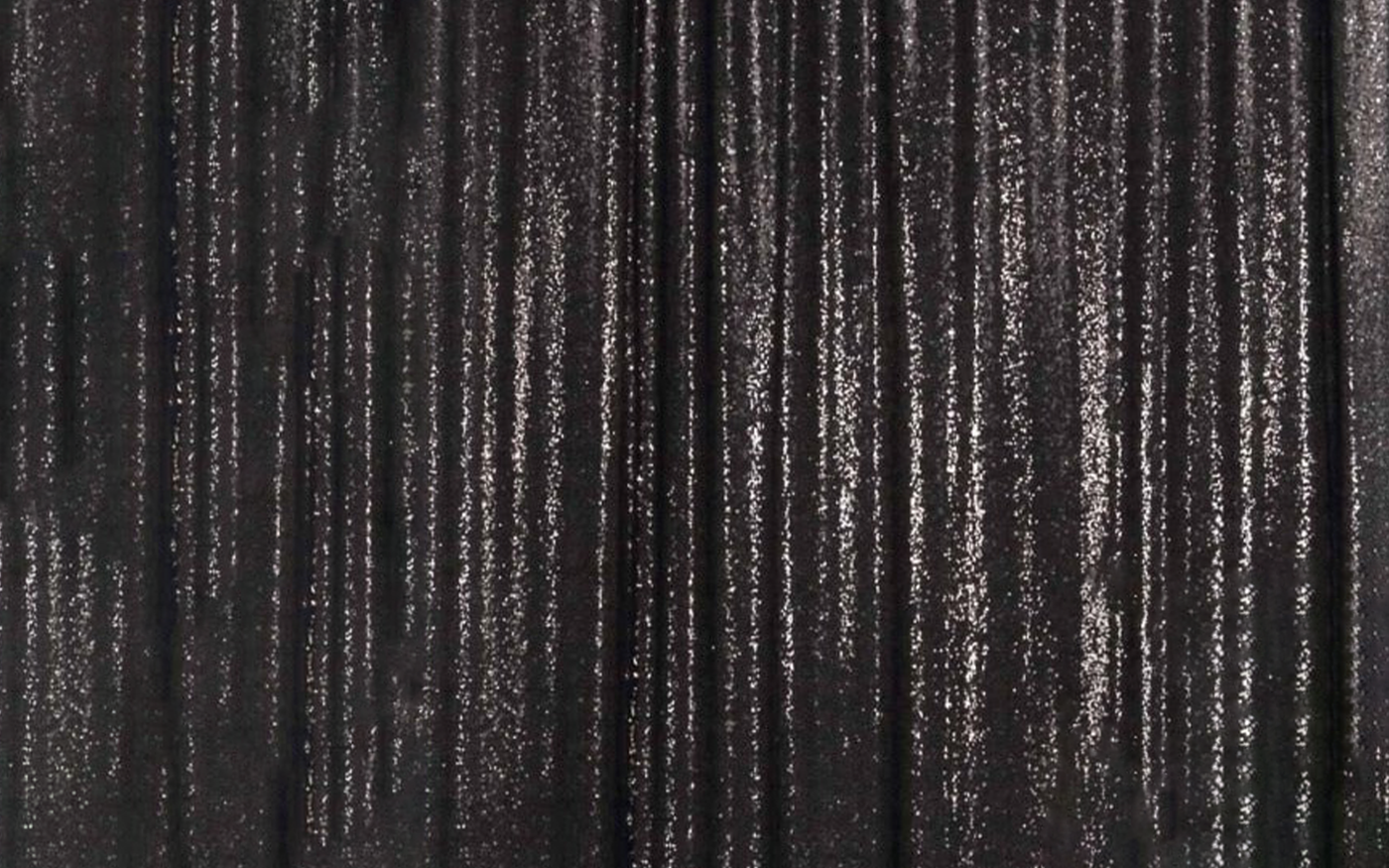 Dark black/grey sequin photo booth backdrop
