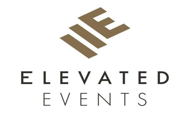 Elevated Events logo with gold and black lettering